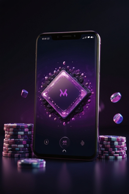 Smartphone mit Vegas Hero App